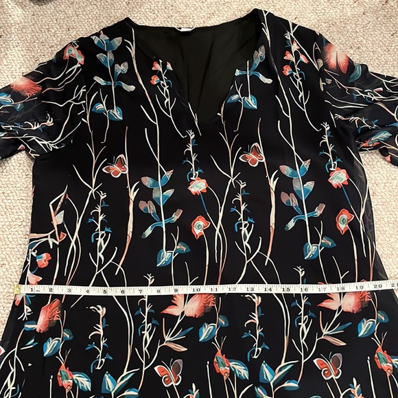 Floral & butterfly boho midi dress L - Picture 9 of 12